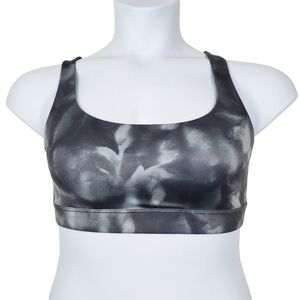 Athleta Grey Printed Exhale Sports Bra Size S